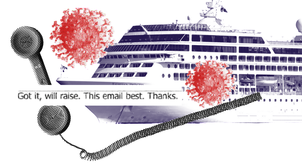 Cruise ship with the clip "got it, will raise. This email best. Thanks..